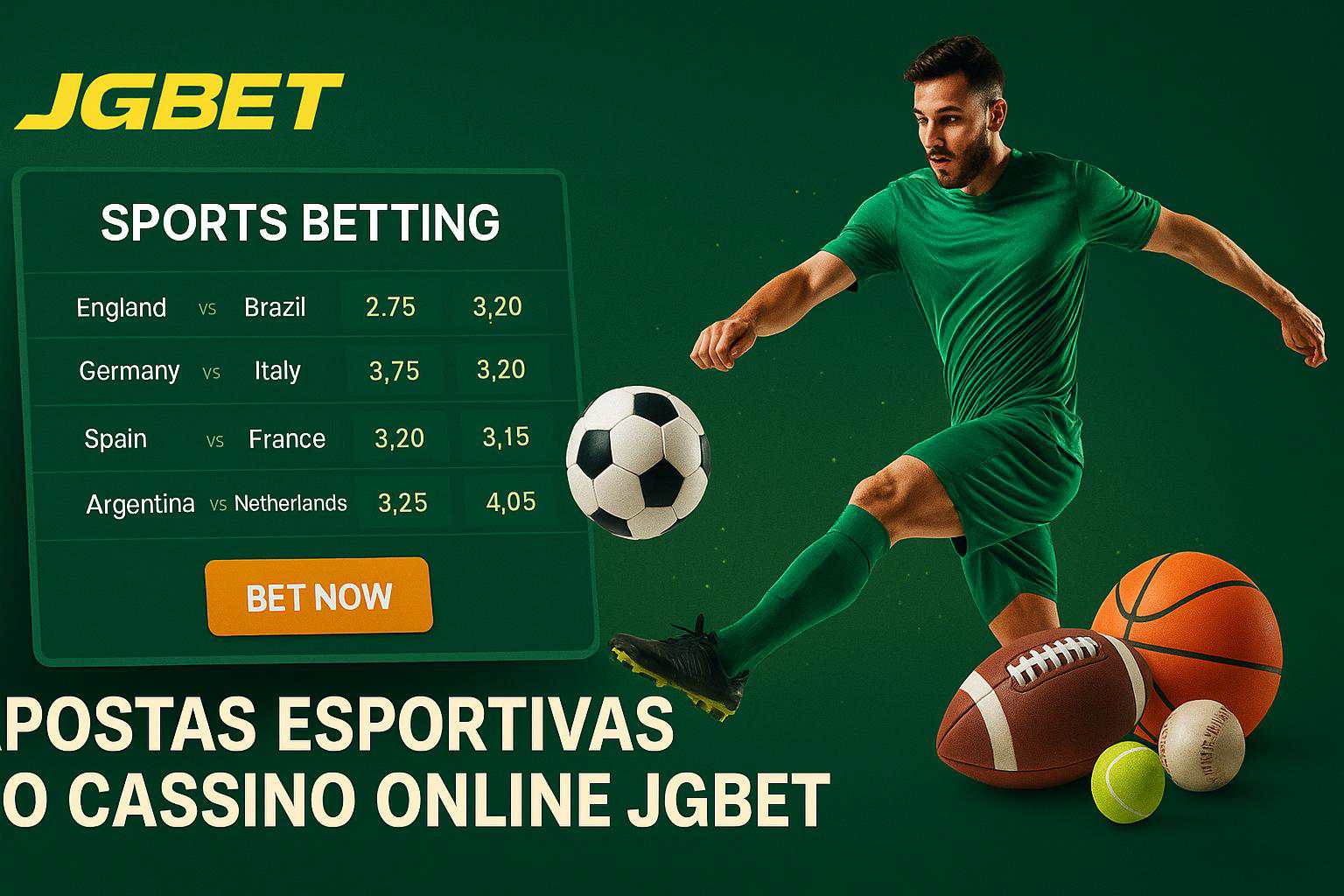 Aposte em apostas esportivas no cassino online JGBET