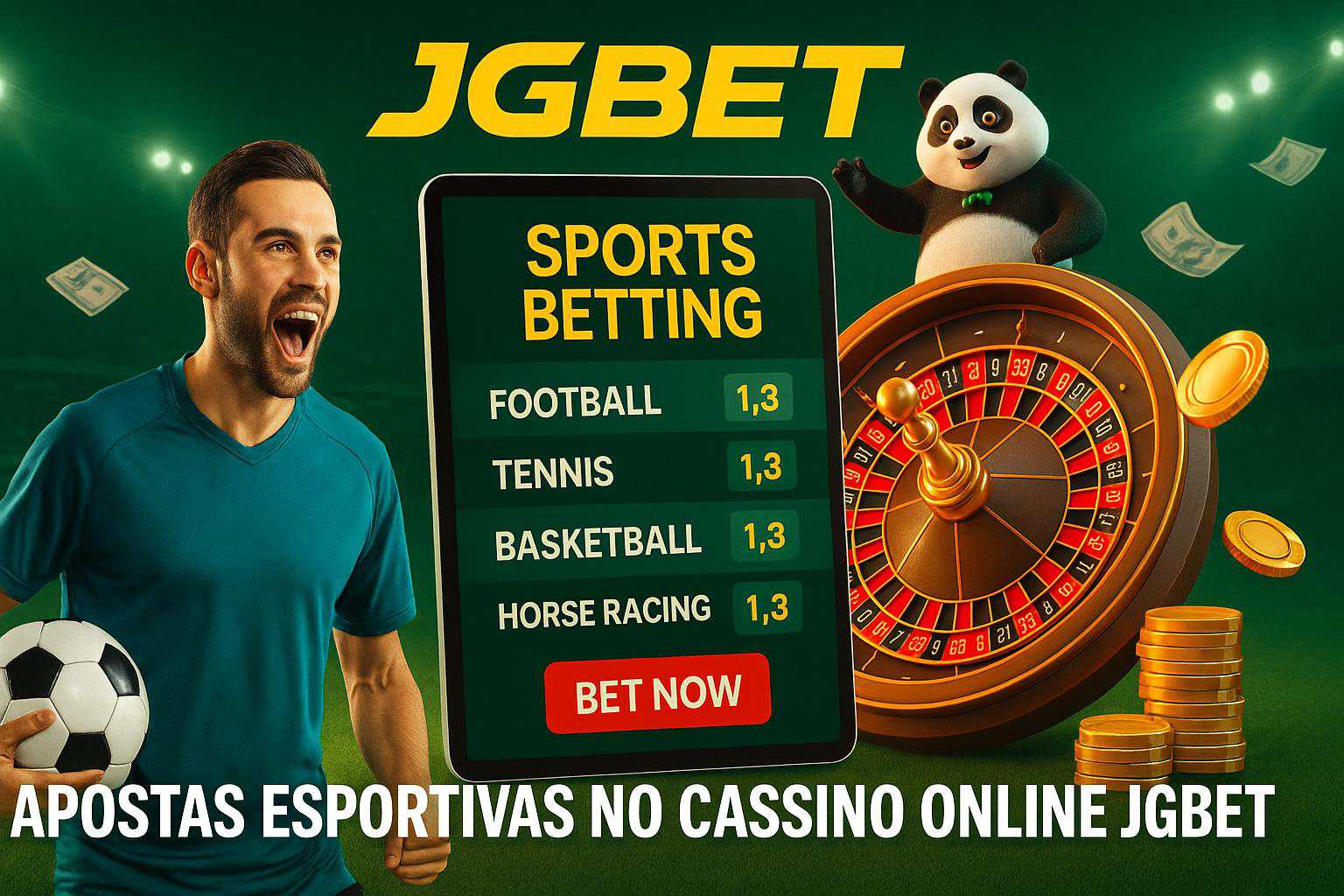 Apostas esportivas no cassino online JGBET